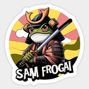 Samurai Frog Sticker